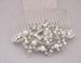 Pearl and crystal hair comb Wedding hair accessories Rhinestone Wedding comb in Rose gold Bridal hair comb Pearl Bridal comb Vintage style 