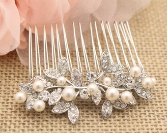 Bridal hair comb Pearl hair accessories,Wedding hair comb Bridal hair jewelry,Wedding comb Crystal,Boho hair comb,Wedding hair piece,Bridal