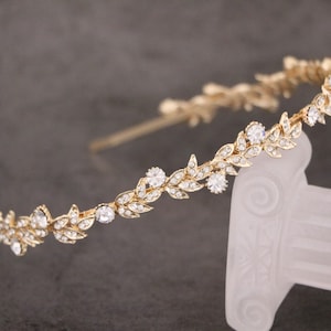 fascia per capelli da sposa boho Fascia per capelli da sposa in oro Fascia per capelli in cristallo Gioielli per capelli da sposa Tiara da sposa Corona Fascia per capelli da sposa Fascia per capelli con strass