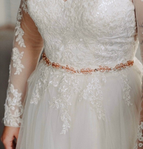 slim fit dress slacks A Line Gold Belt White Lace Prom Dresses, White Formal Dresses With Go –  abcprom main image 1