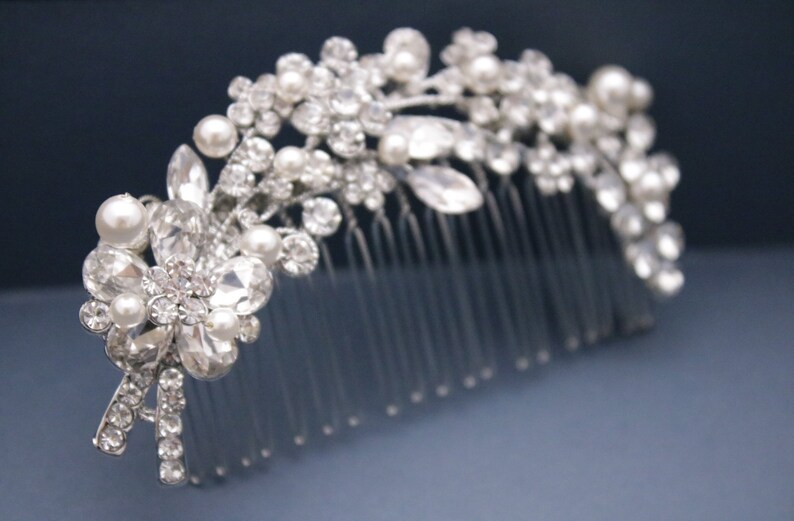crystal hair comb