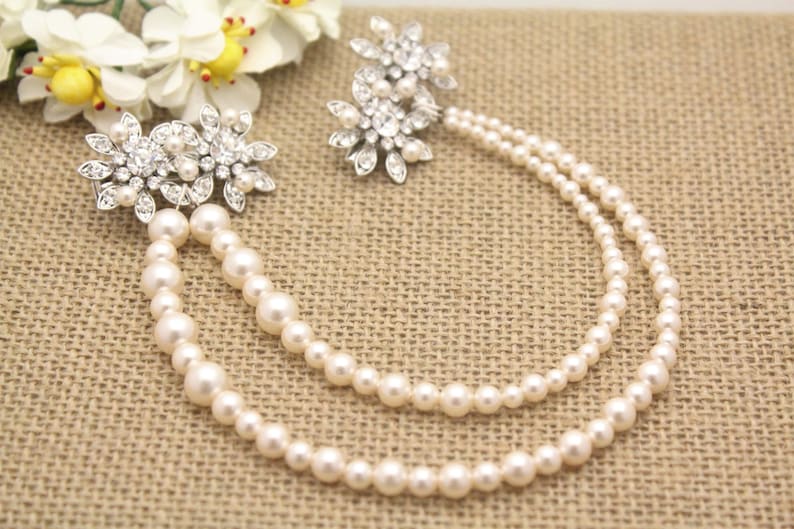 Wedding Hair Accessory,Bridal Hair Comb,Vintage Style Bridal Hair Accessory,Boho,Grecian,Hair Chain,Crystal Comb,Pearl hair chian,Boho Hair