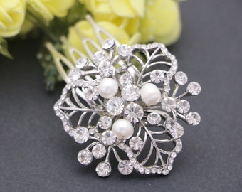 Small Wedding comb Crystal hair piece Wedding hair accessories Bridal hair comb Silver Wedding headpiece Bridal hair comb Bridesmaid comb