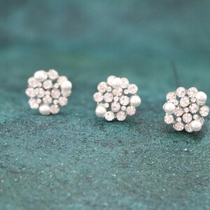 Wedding hair pin Pearl hair pins Wedding hair jewelry Bridal hair accessories for bun Rhinestone hair pins Wedding headpiece Bridal hair pin