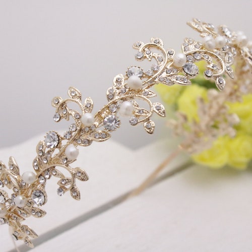 Bridal Rhinestone Headband Veil Simple Wedding Headband Silver Bridal Headband Wedding Hair Tiara Headband Bridal Tiara Crown Headpiece Boho main image 6