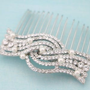Peigne de mariée en strass, accessoires de cheveux de mariage en argent pour chignon, casque de mariée latéral, peigne à cheveux de mariage, peigne à cheveux en cristal, peigne de mariée en