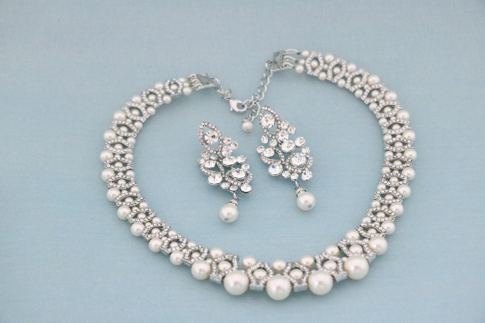 Pearl Wedding Jewelry Pearl Bridal Jewelry Pearl Jewelry Set Pearl