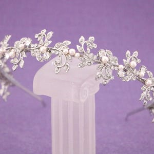 Bridal Headpiece Jewelry Gold Wedding tiara Bridal hair band Rose gold Wedding headband Pearl headband Bridal tiara Rose gold headband Boho