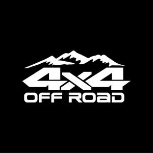 Mountain 4x4 Off Road Vinyl Decal Sticker - 4x4 sticker - 4x4 vehicle - OFF ROAD decal - Cars Decal - Mountain Range 4X4 Truck Decal
