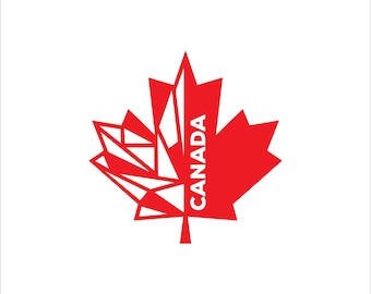 Canada Maple Leaf Car Decal - Vinyl Canadian Flag Sticker for Car Window & Bumper