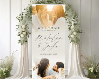 Custom Wedding Retractable Banner: Full-Color Print, Personalized Sign