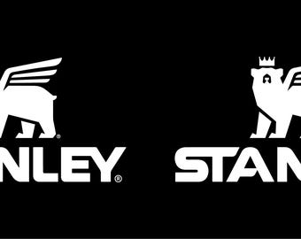 Stanley Cup Inspired Vinyl Decals - Trendy Stickers for Tumblers - Set of 2