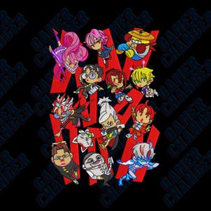 Dan Da Dan Chibbi Embroidery Design File