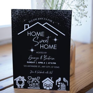 Elegant Housewarming Invitation, Chic Party Invite, Classy New Home Celebration, Personalized Housewarming,Stylish Housewarming Invite