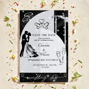 Sophisticated Wedding Invites for Your Special Day,Chic Wedding Invite,Elegant Wedding Invitations