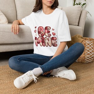 Valentine Shirt for Women Christian Valentines Day Tee Cute Heart Patchwork Shirt Gift for Mom Faith Inspired Love Tee
