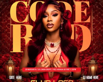 Club Party Party Flyer | Editable Canva | Digital Download