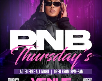 Club Party Party Flyer | Editable Canva | Digital Download