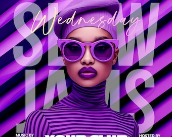 R&B Night Flyer Template | Editable Canva | Digital Download