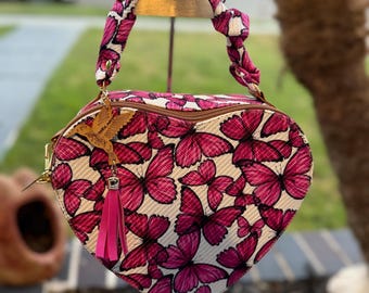 Whimsical Butterfly Heart Handbag”