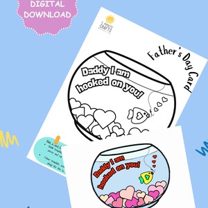 Father&#39;s Day Printable Craft Template | Father&#39;s Day Card Colouring | Make a Father&#39;s Day Card Activity | Digital Download