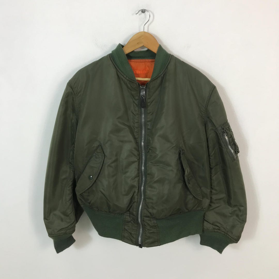 Vintage Ma-1 Jacket Flyers Bomber Alpha Industries Jacket - Etsy