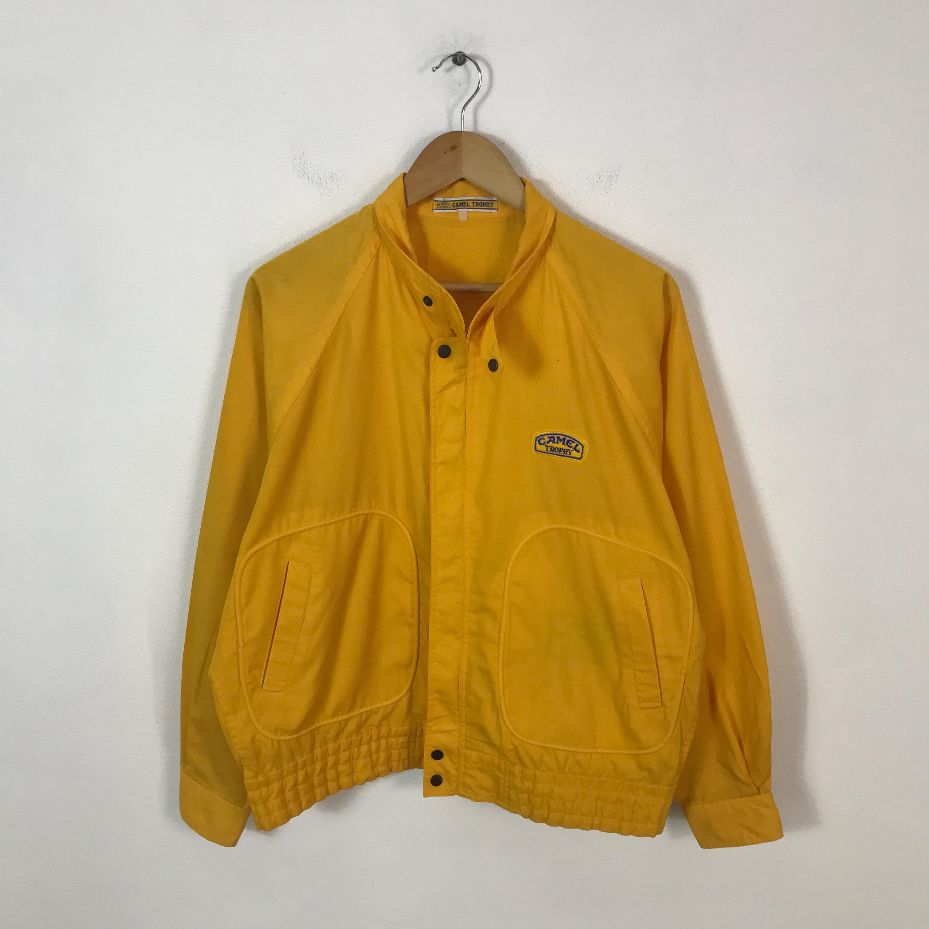 ジャケット・アウター 80s CAMEL TROPHY A-2 real leatherblouson Vintage 90s Camel Trophy Windbreaker Raincoat Jacket off