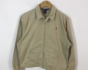 Vintage Polo ralph lauren khaki zipper jacket
