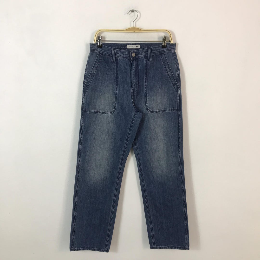 ゆ*様 2000s archive old uniqlo buggy pants Uniqlo U Japanese Baggy Pants Jeans Size 33 / 86cm Opening Leg 25