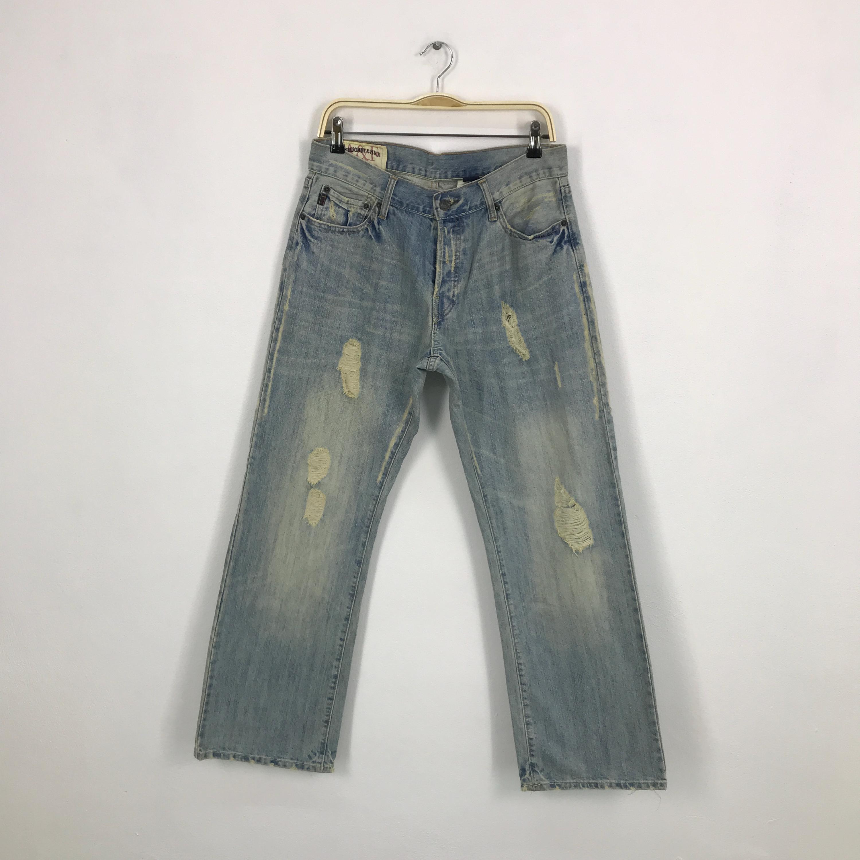 ヴィンテージ アバクロビー＆フィッチ ダメージ加工 デニムジーンズ 