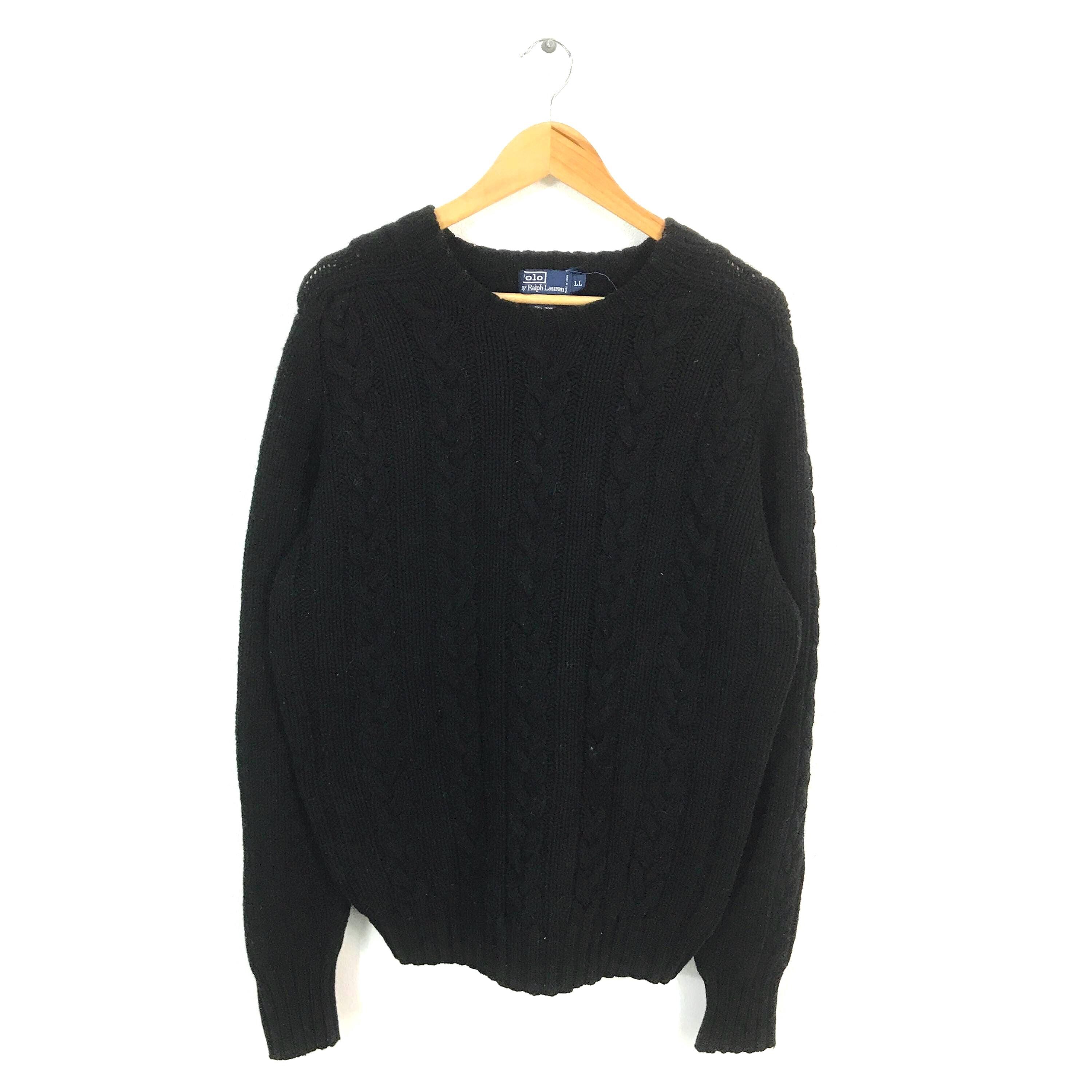 Vintage 90s Polo Ralph Lauren Patchwork Style Knitwear Sweater