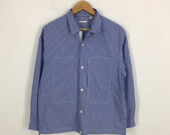 Vintage Jil Sander x Uniqlo Gestreiftes Button Up Shirt