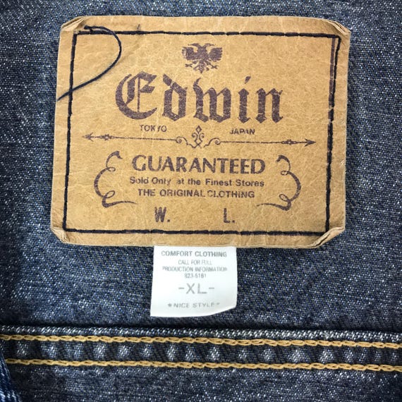 Vintage edwin Tracker denim button jacket - image 5