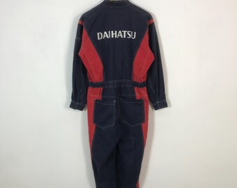 Vintage Daihatsu Japan design Coverall jacket Racing Brand Japan