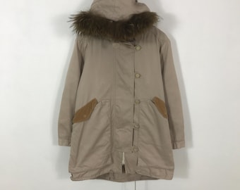 Faux Fur Tsumori Chisato by Issey Miyake Parkas Hoodies Jacket - Etsy