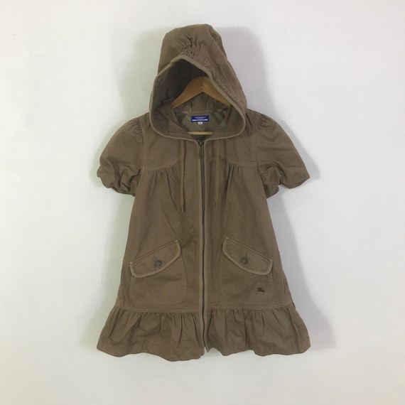 Burberry Blue Label, vtg burberry blue label hoodie dress jacket