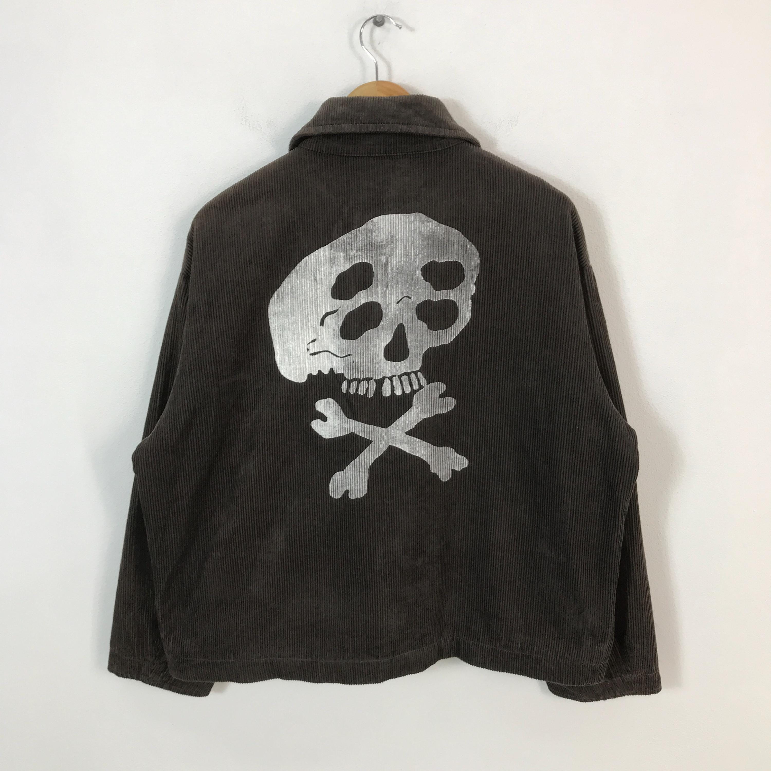 Corduroy Skull Design Wym Lidnm Zipper Jacket - Etsy