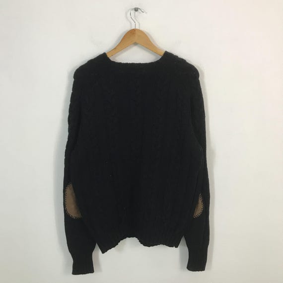 Vintage 90s Polo Ralph Lauren Patchwork Style Knitwear Sweater