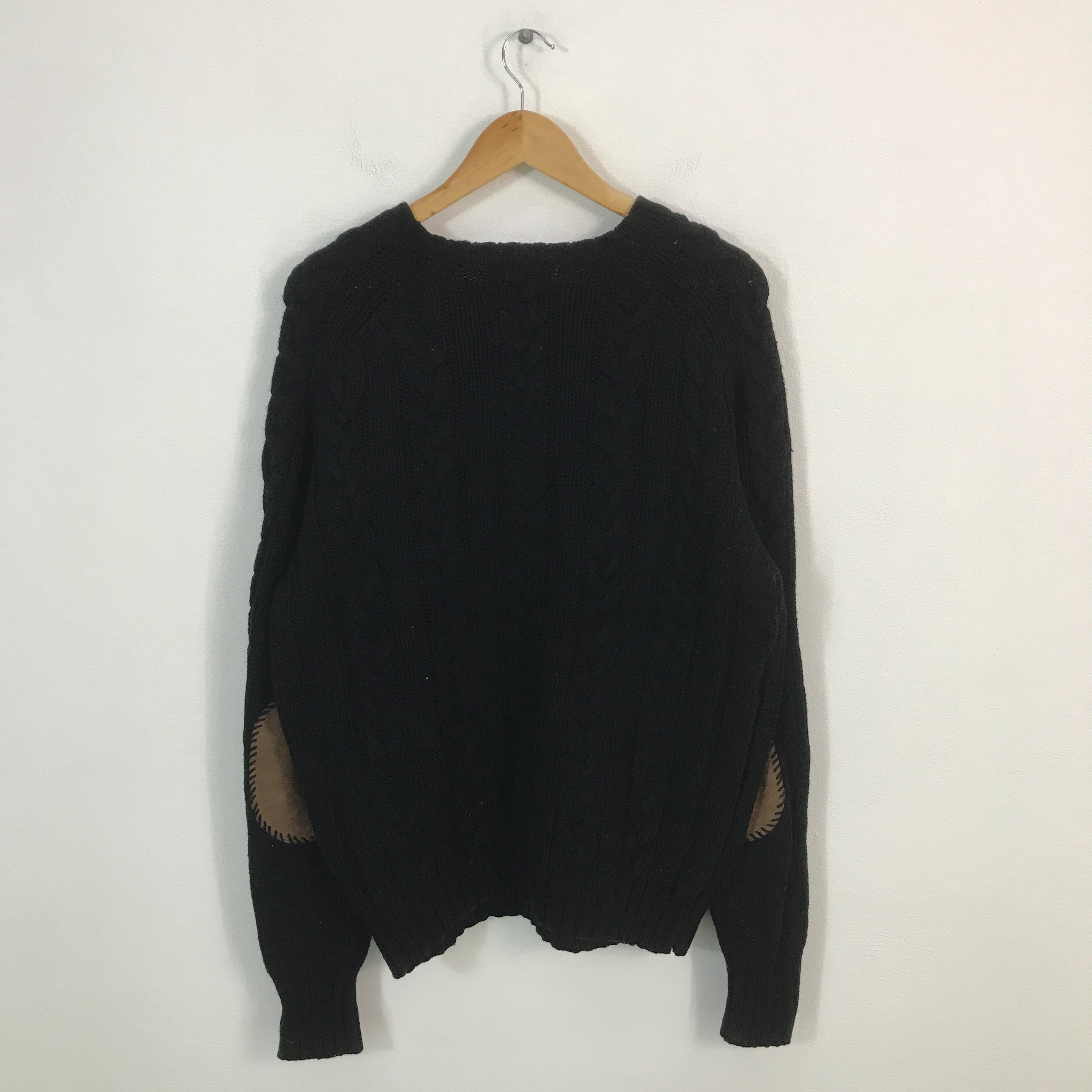 Vintage 90s Polo Ralph Lauren Patchwork Style Knitwear Sweater