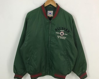 Vintage 90s Converse All Stars Bomber Jacket - Etsy