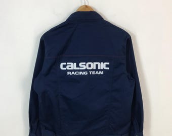 Vintage Calsonic Racing Team Uniform Nissan F1 Design Kansai