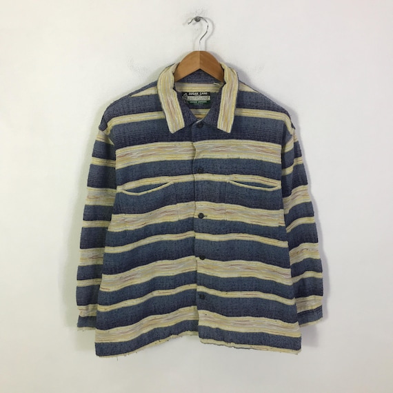 Sugar Cane, Vintage Sugar cane Button jacket Striped design