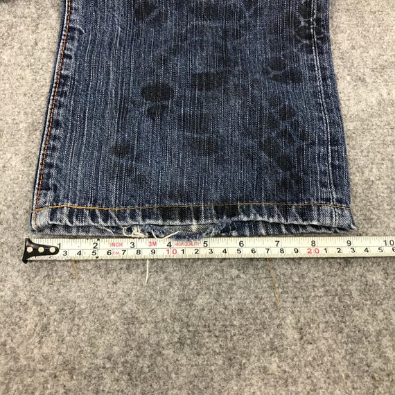 Vtg Edwin distressed patchwork Snake design jean … - image 8