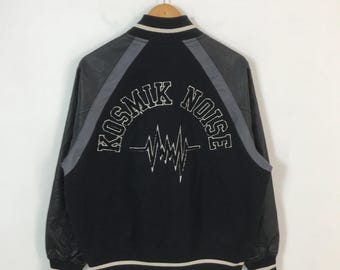 Vintage Undercover X Gu kosmik Rausch Varsity Jacke Druckknopf