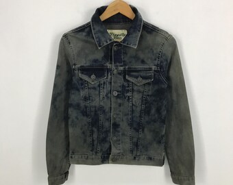 Vtg 80s Levi's 70507 0253 Black Acid Wash Denim Trucker Jacket