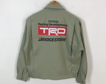 Chaqueta japonesa personalizada con uniforme deportivo de Toyota y Bridgestone Racing Trd Development.