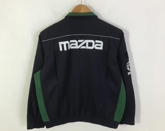 Vintage 90's Yellow Corn Motorsport Equipment Green Large Jacket