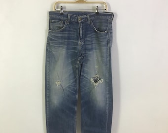 ヴィンテージ バギー リーバイス 504 ダメージデニムパンツ