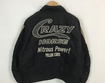 yellow corn racing japan brand bomber jacket