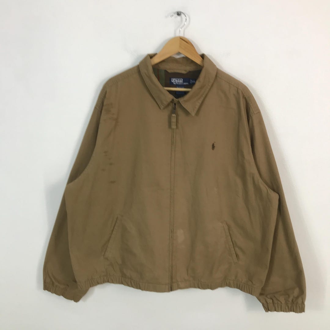 Vintage Polo by Ralph Lauren Brown Zipper Jacket - Etsy